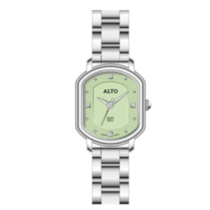 Alto ALT-EG04-SL-GN Analog Green Dial Silver Strap Women Watch